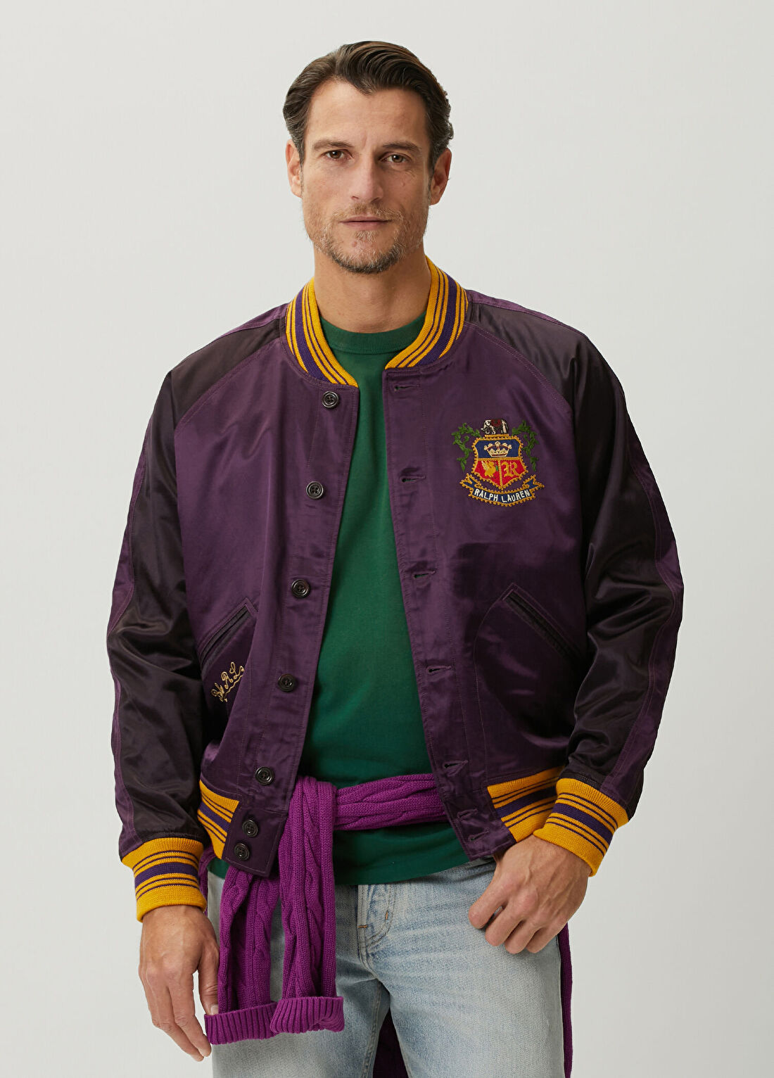 Polo Ralph Lauren Mor Logo Nakışlı Mont