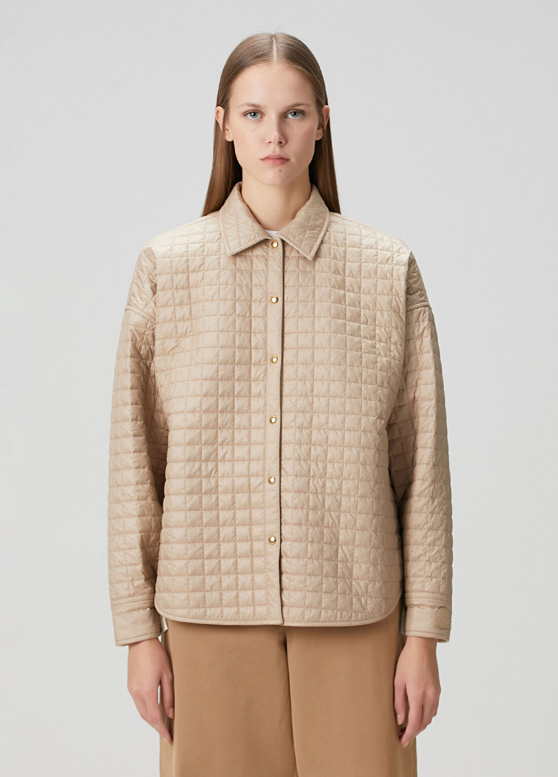 Moncler Bej Kapitoneli Ceket görsel 3