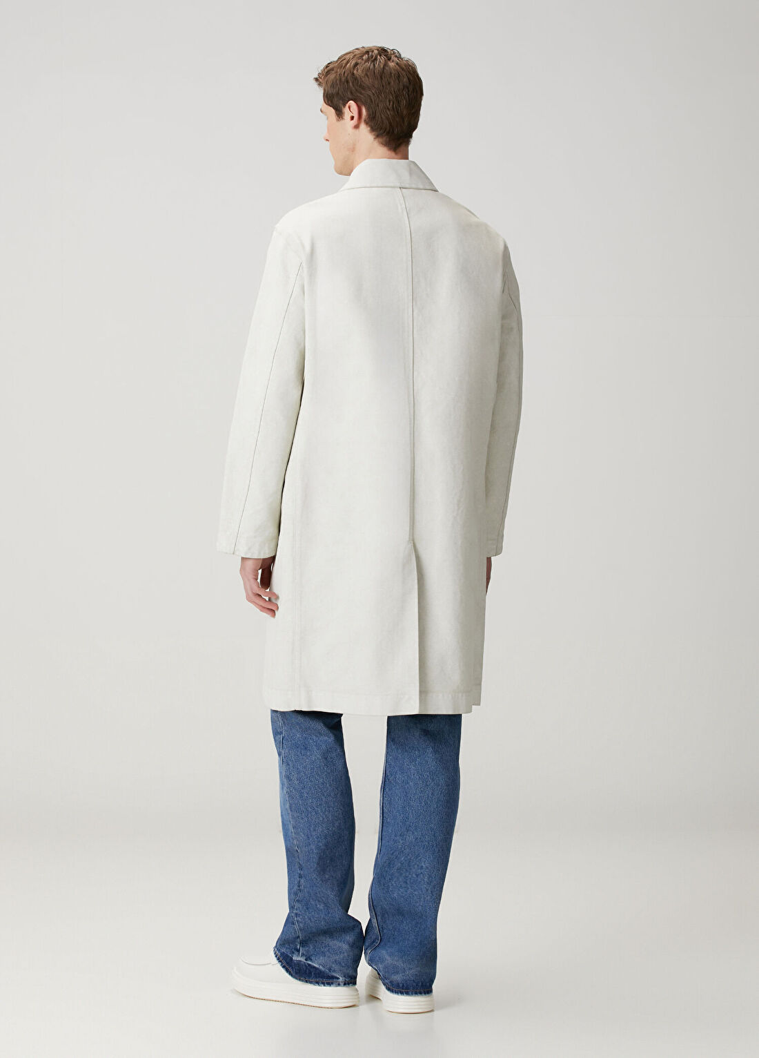 A.P.C. Krem Pardösü görsel 4