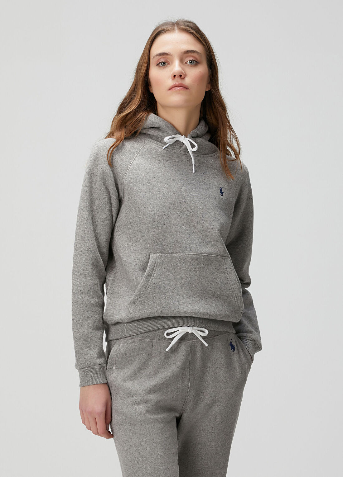 Polo Ralph Lauren Gri Kapüşonlu Sweatshirt görsel 3