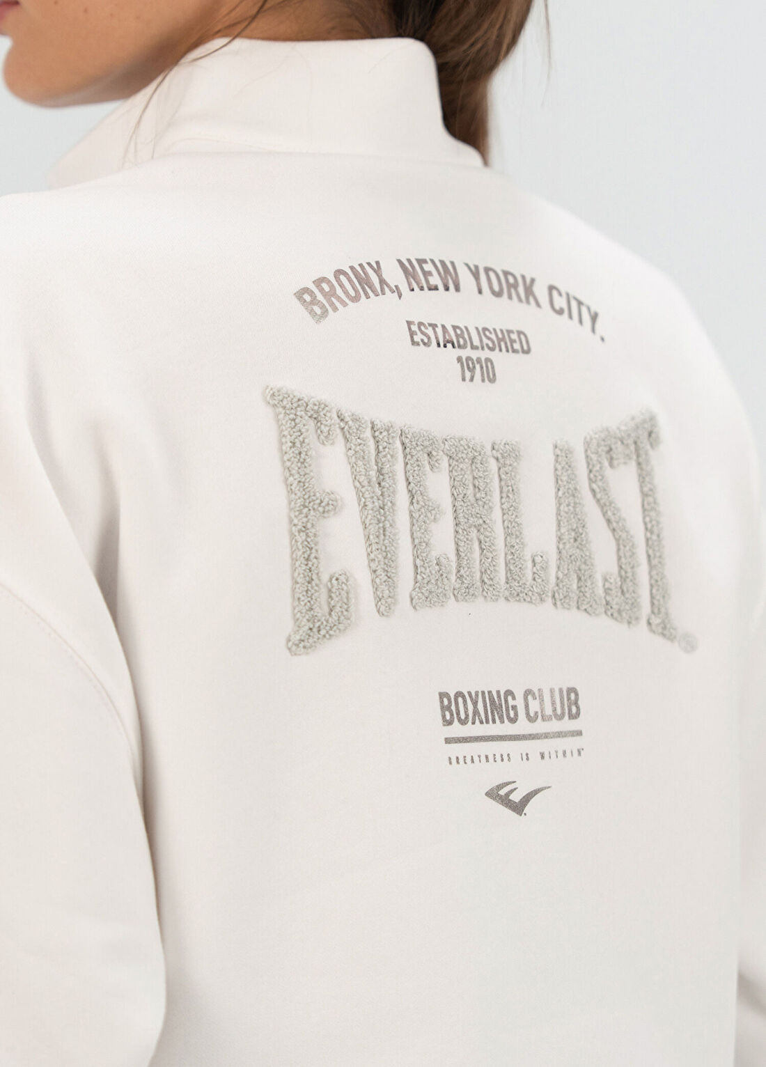 Everlast Bronx NYC Beyaz Uzun Kollu Kadın Sweatshirt görsel 4