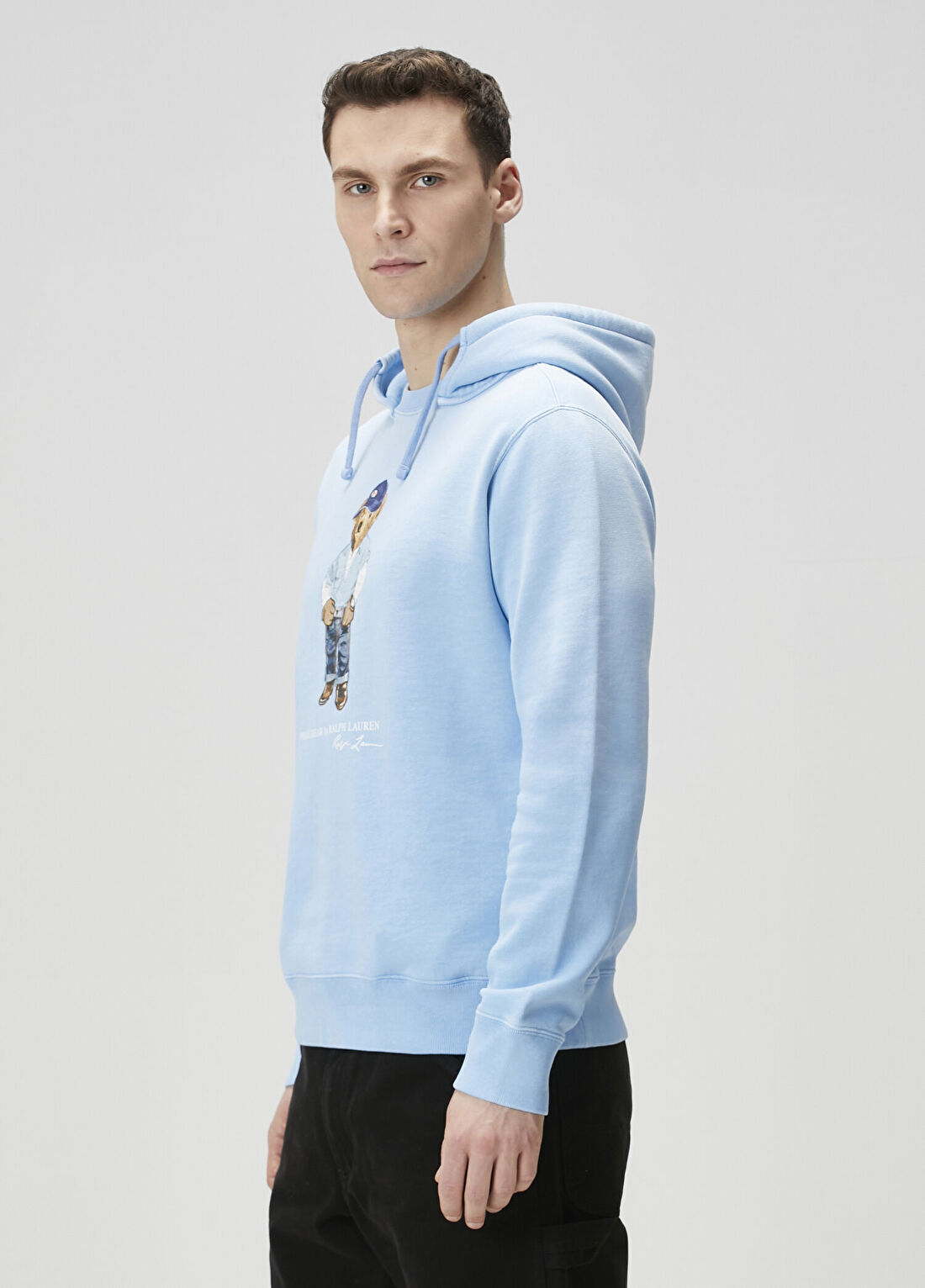 Polo Ralph Lauren Polo Bear Mavi Kapüşonlu Sweatshirt görsel 3