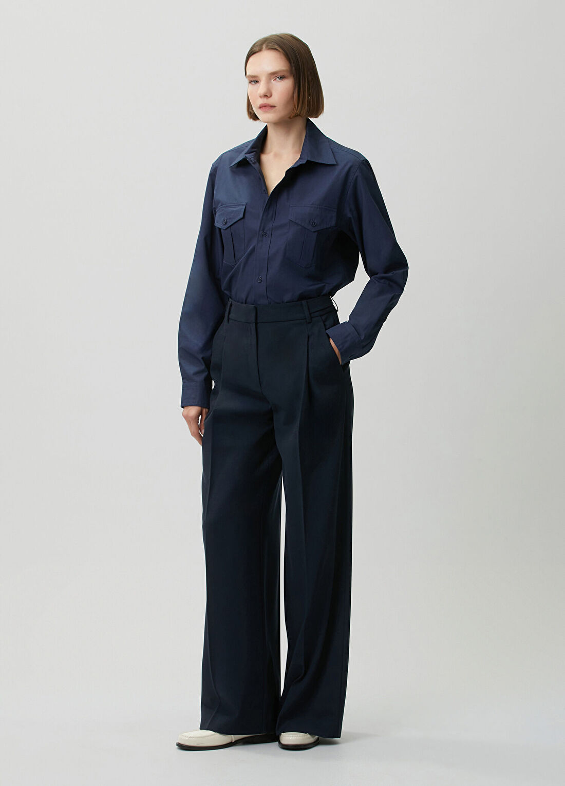 A.P.C. Chemise Lacivert Gömlek görsel 2