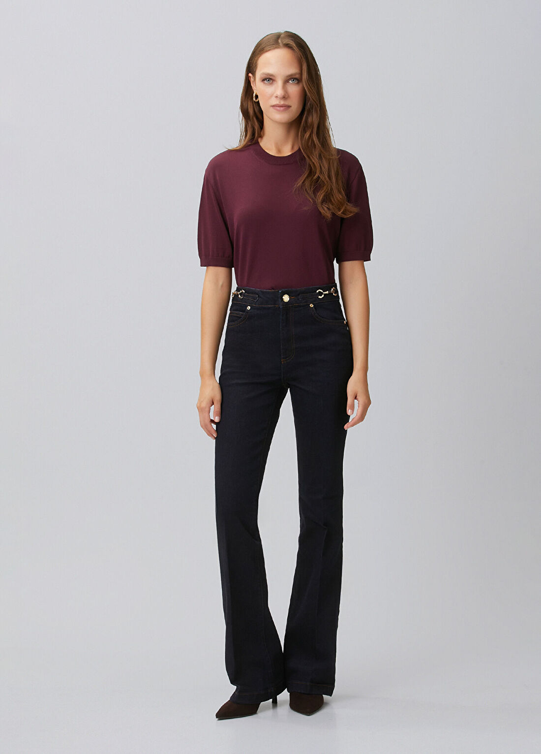 Network Bordo Rayon Basic Kazak görsel 3