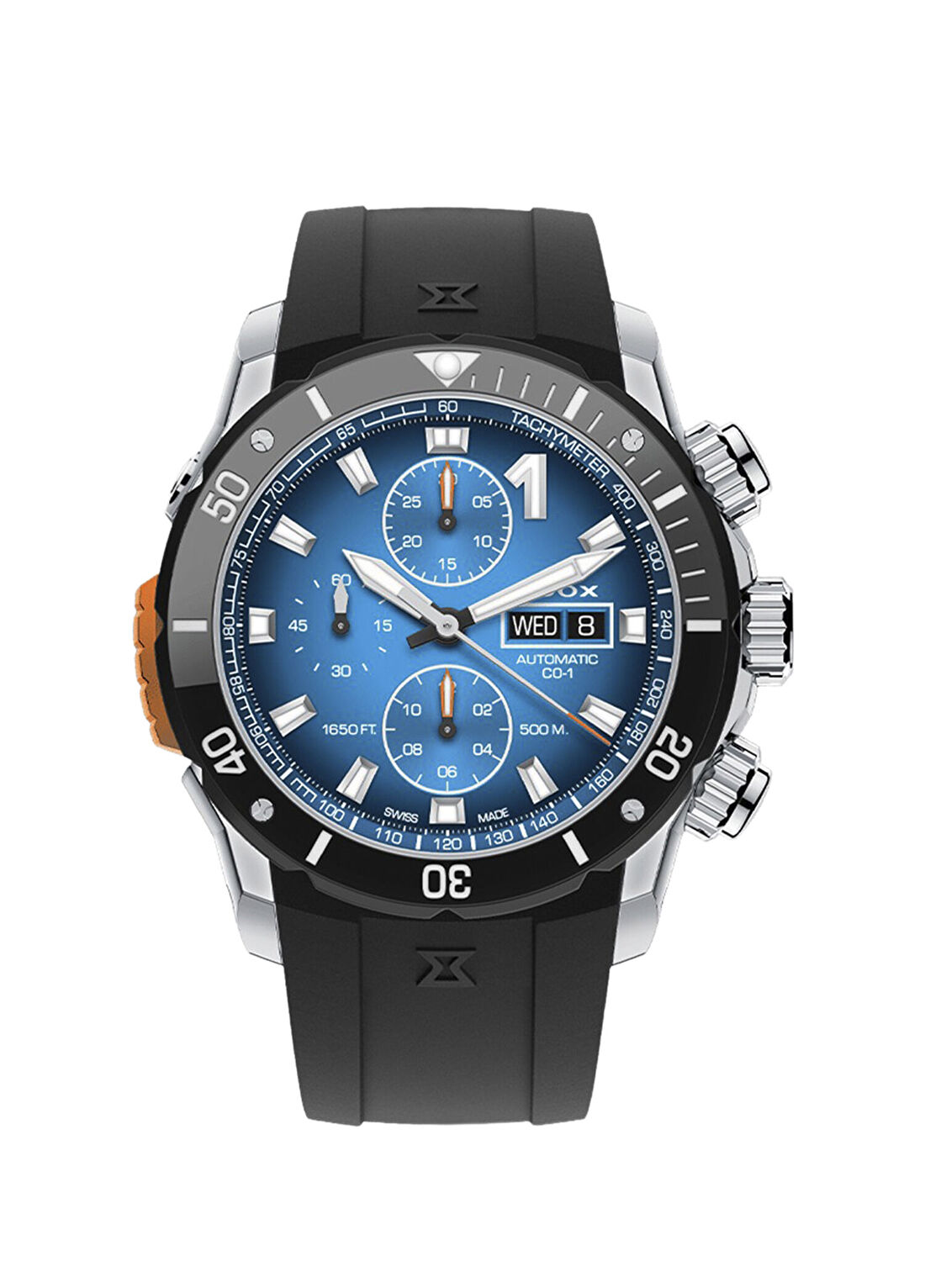 Edox CO-1 01128-3NOCA-BUIDN Siyah Erkek Kol Saati