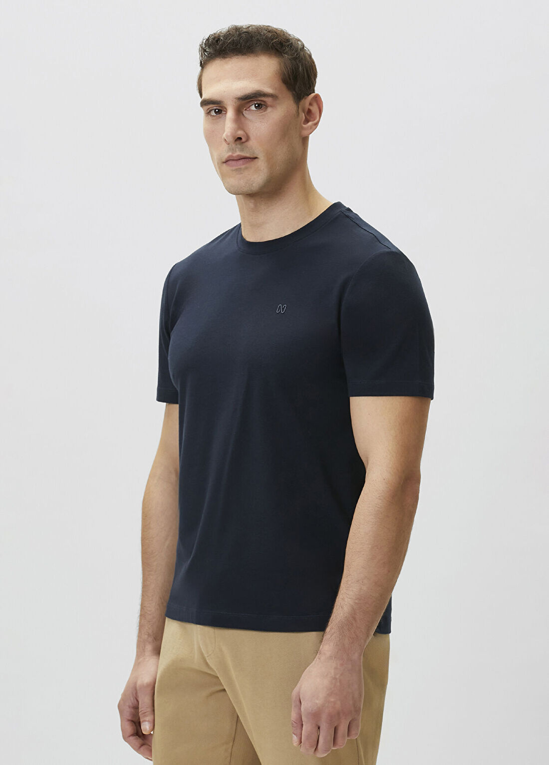 Network Lacivert Basic T-shirt görsel 4