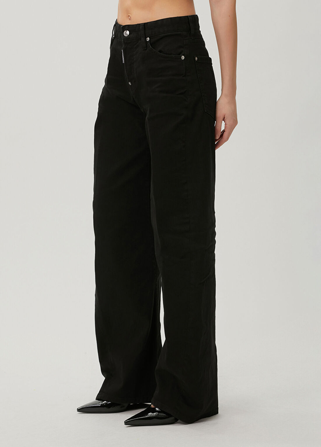 Dsquared2 Loose Twst Siyah Jean Pantolon görsel 2
