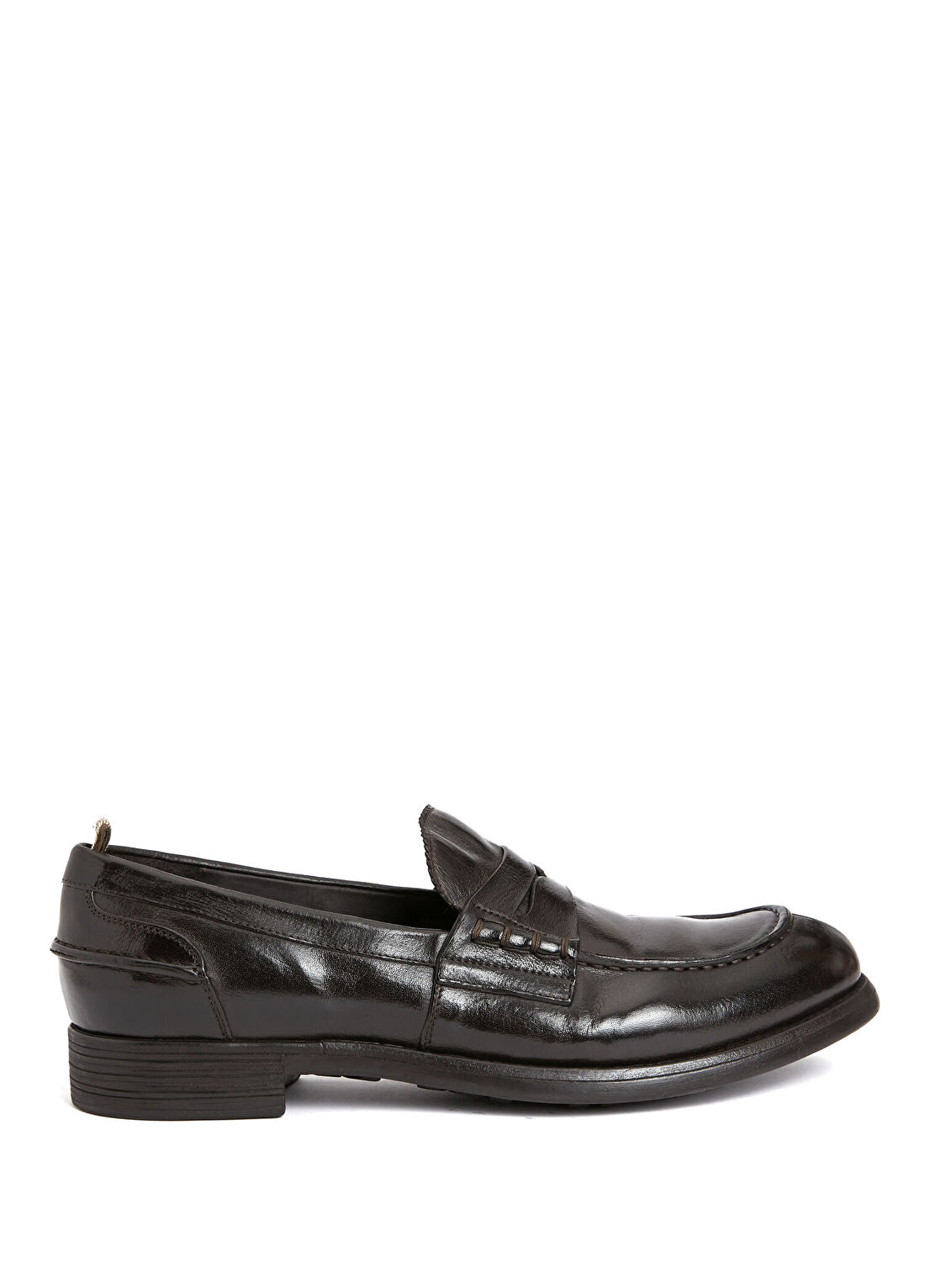 Officine Creative Chronicle Koyu Kahverengi Erkek Deri Loafer