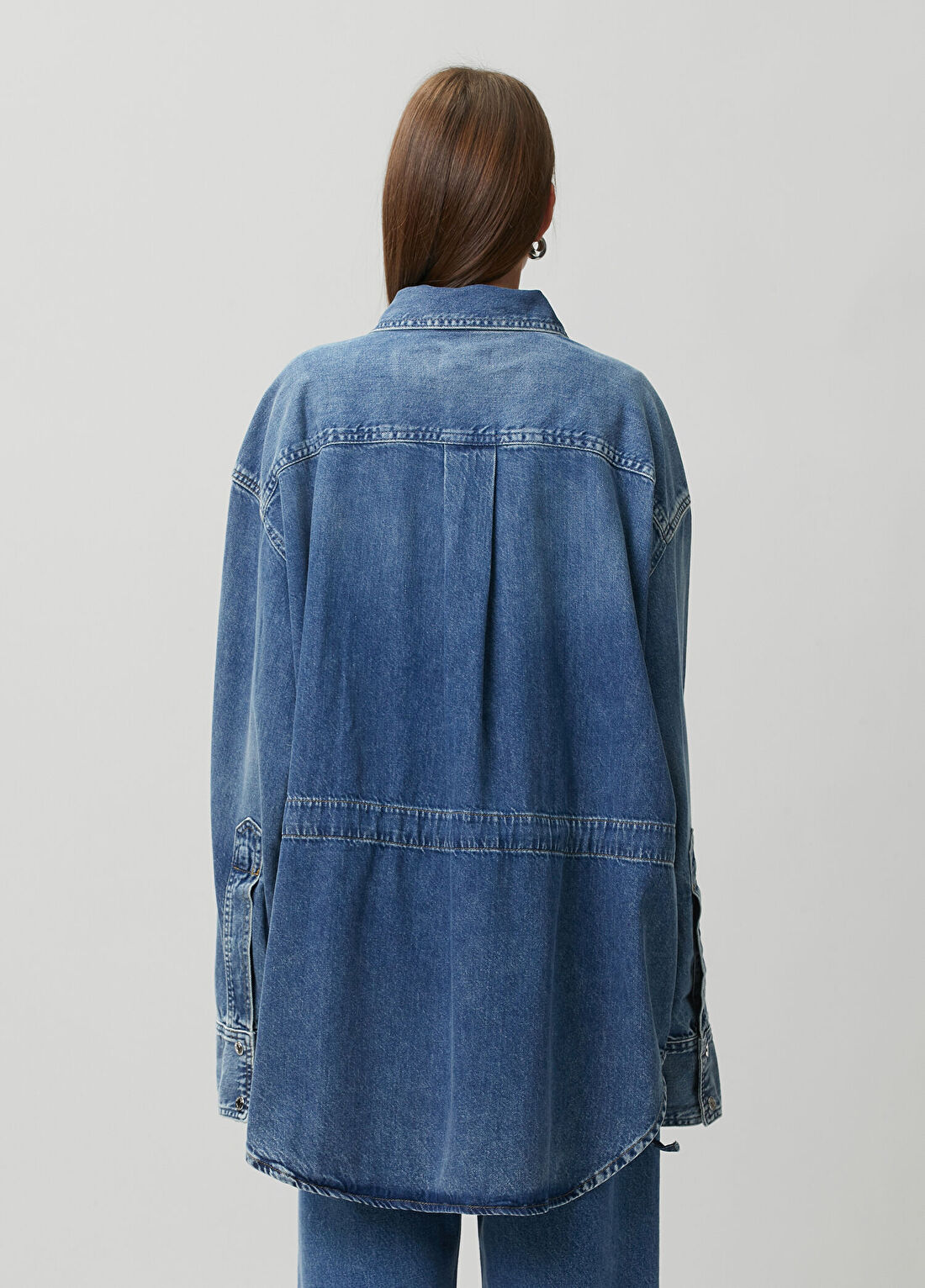 Haikure Victoria Mavi Denim Gömlek görsel 4