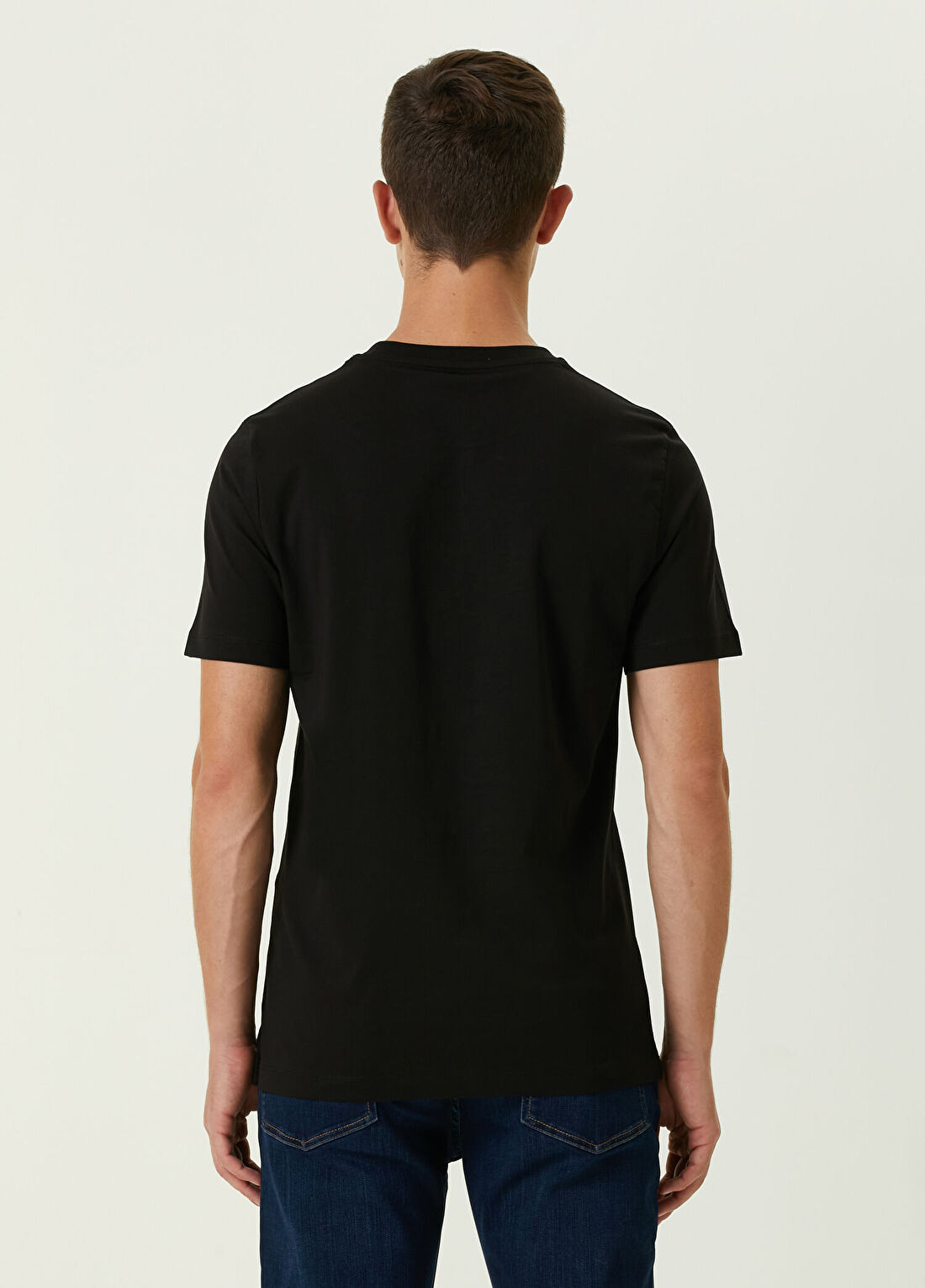 Bernotti Siyah Logolu T-shirt görsel 4