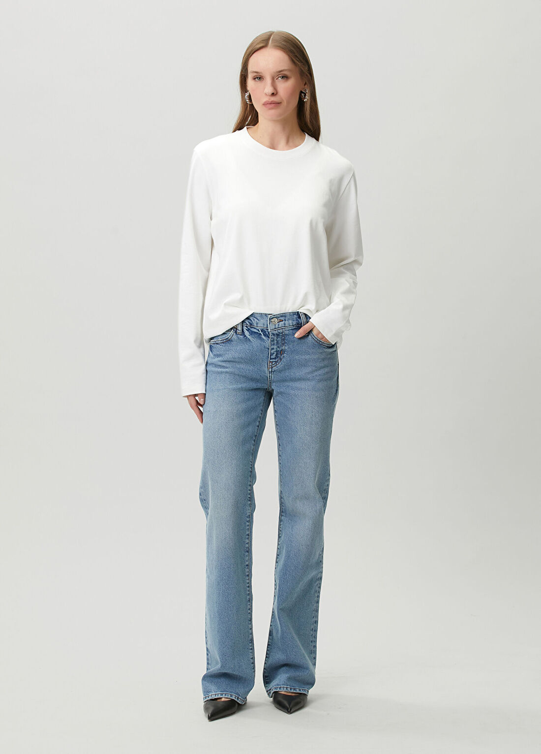 Frame Denim Rodeo Mavi Jean Pantolon
