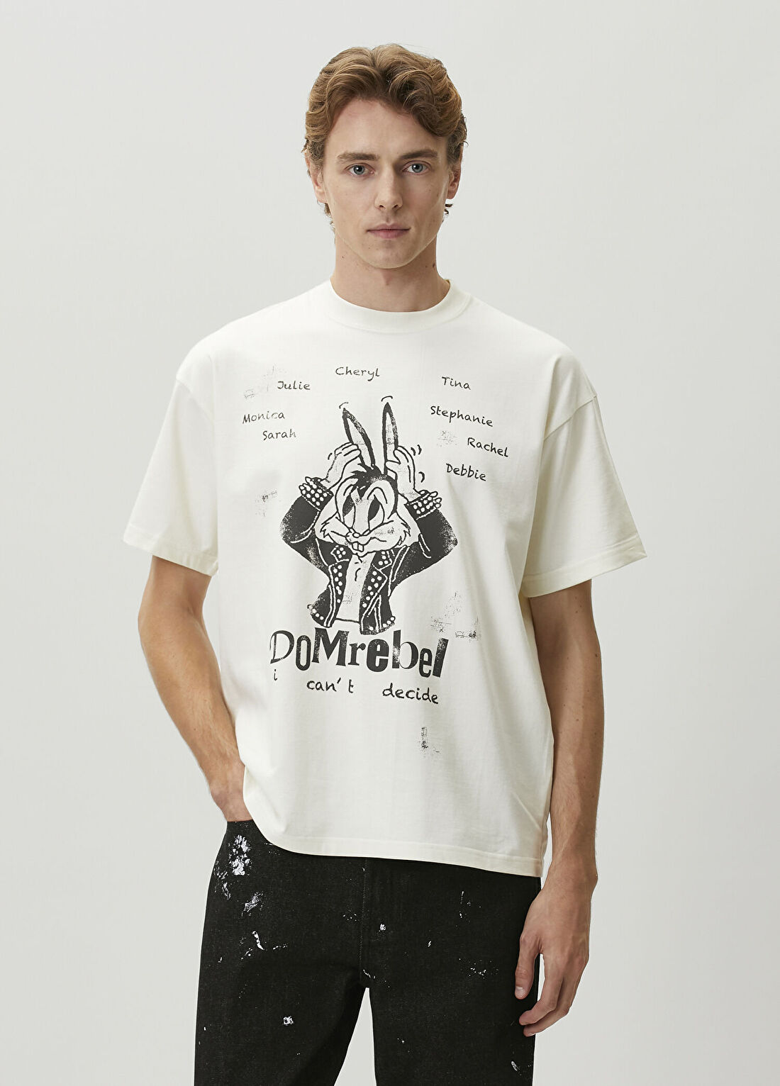 Domrebel Decisions Beyaz T-shirt