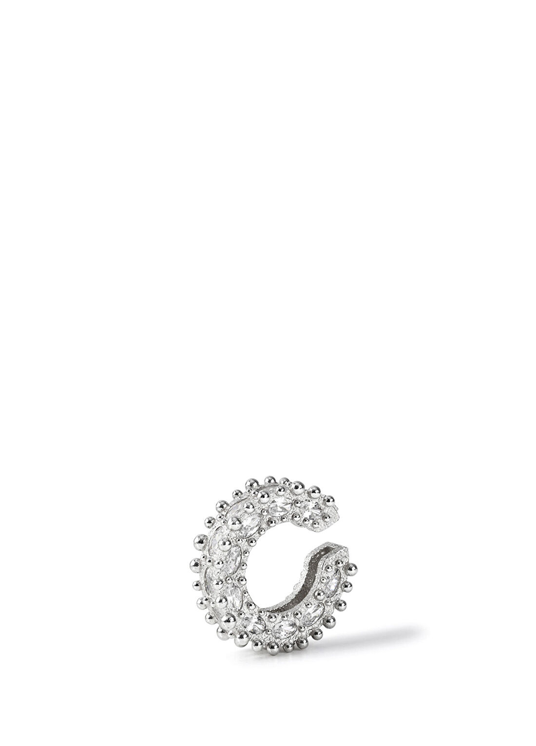 Mea Culpa Royal Ear Cuff Classic Halo Rodyum Kaplama Kadın Kıkırdak Küpe