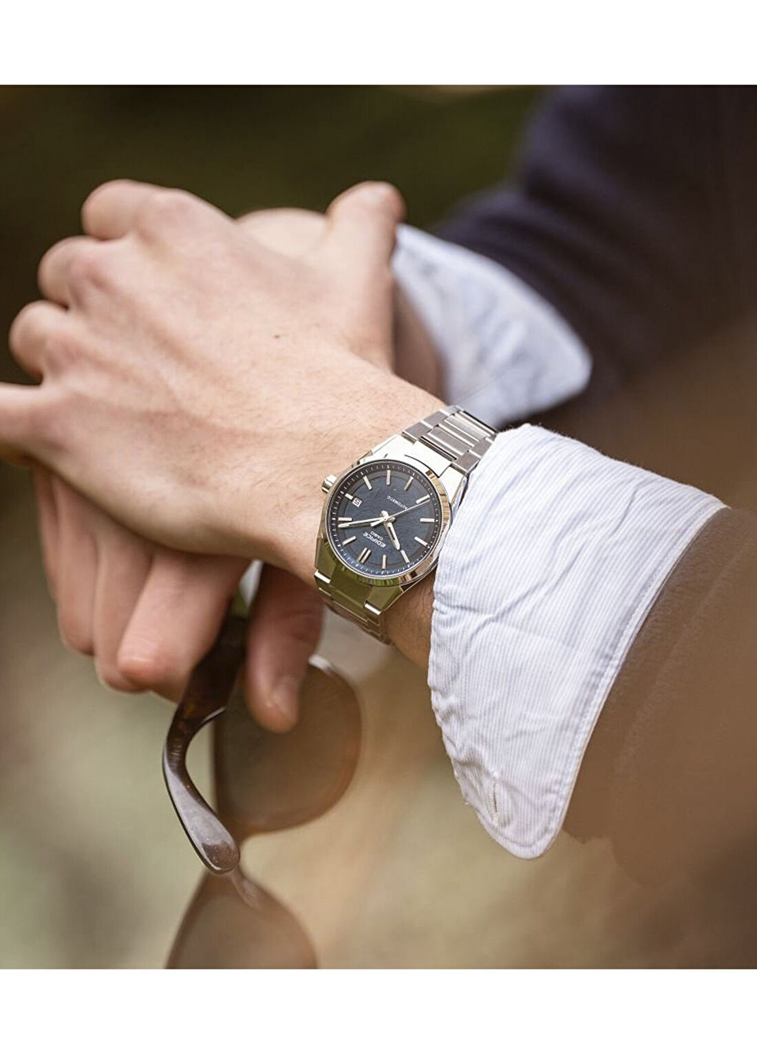 Casio EFK-110D-2ADR Gri Çelik Erkek Kol Saati görsel 2