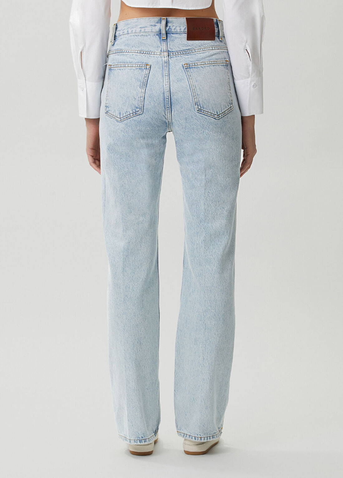 Sandro Moore Mavi Jean Pantolon görsel 4