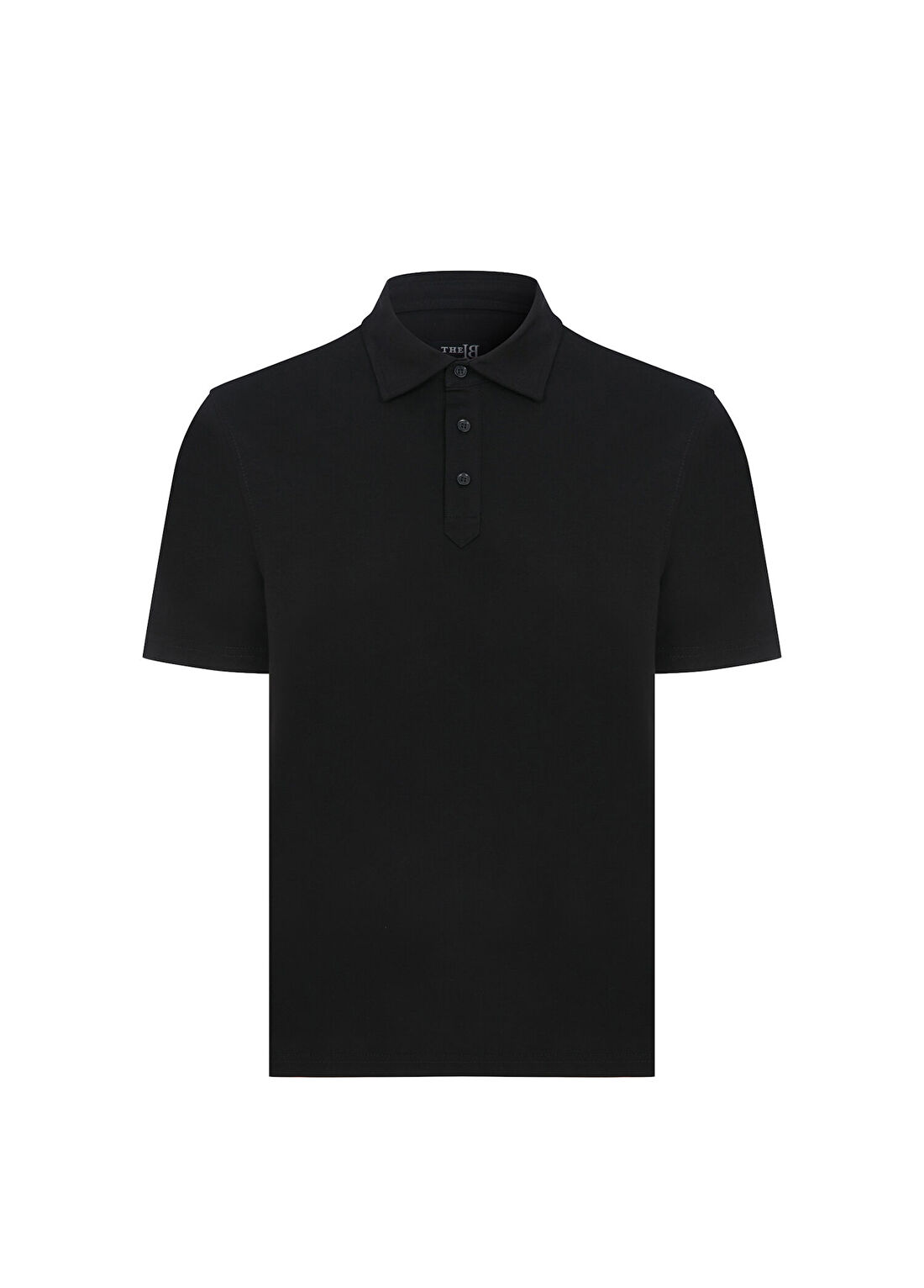 The B Luce Siyah Polo Yaka Kısa Kollu Erkek T-shirt