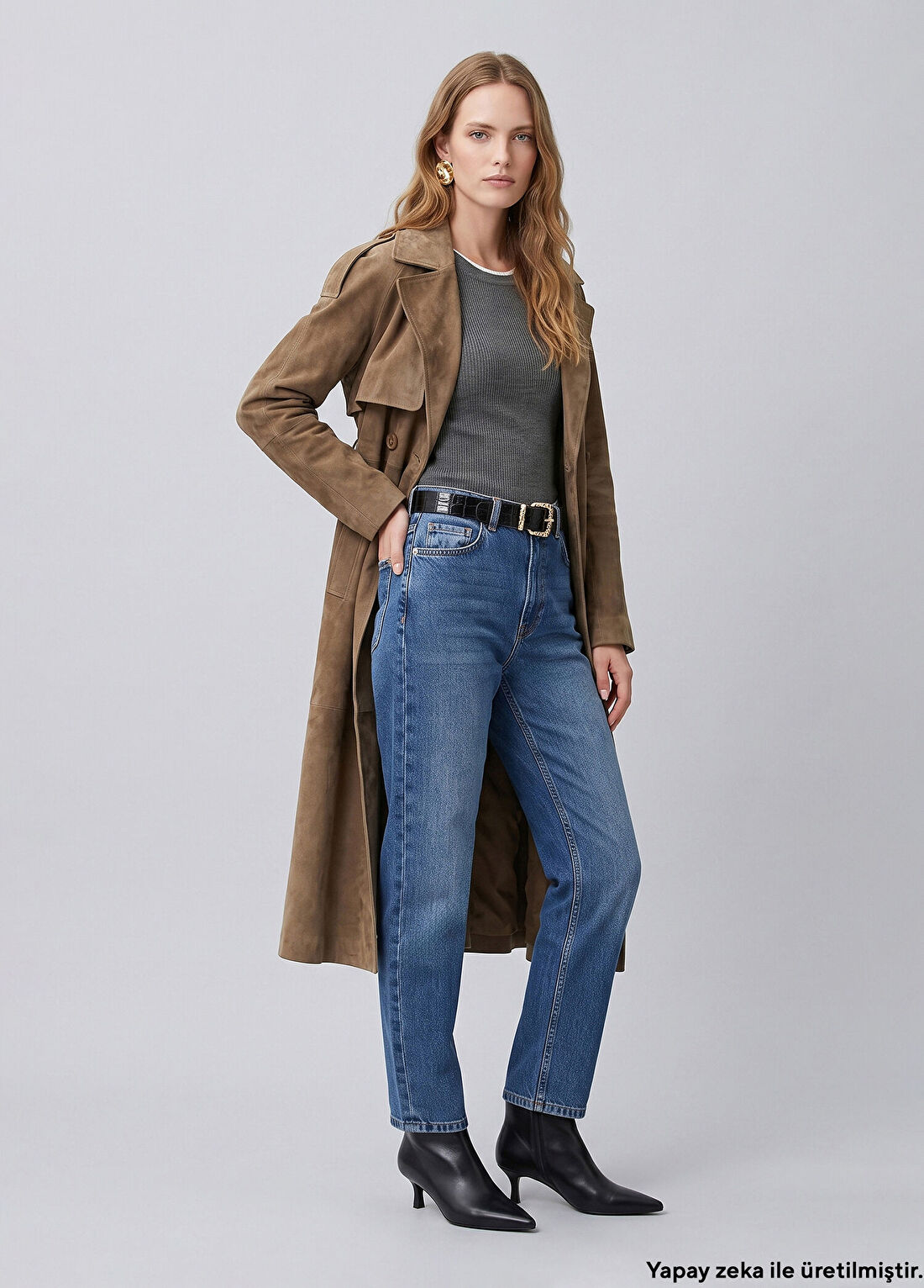 Network Indigo Mom Fit Denim Pantolon