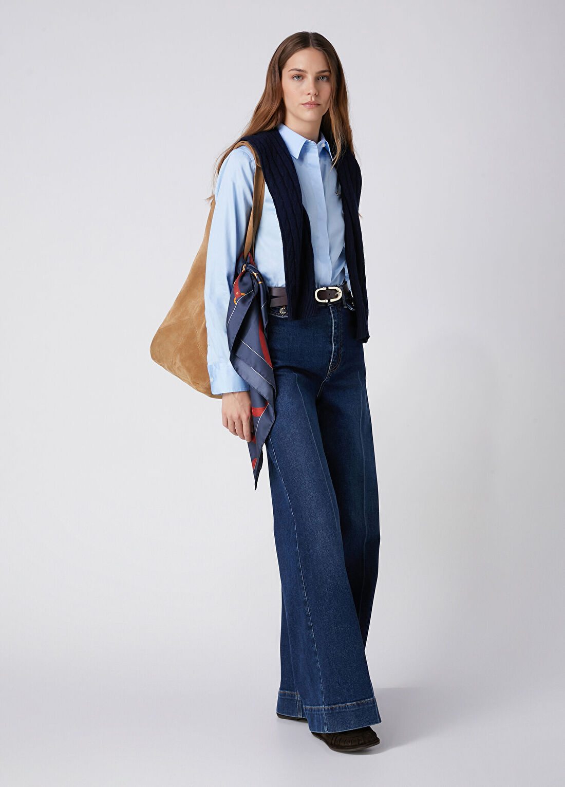 Beymen Club Mavi Basic Poplin Gömlek görsel 3