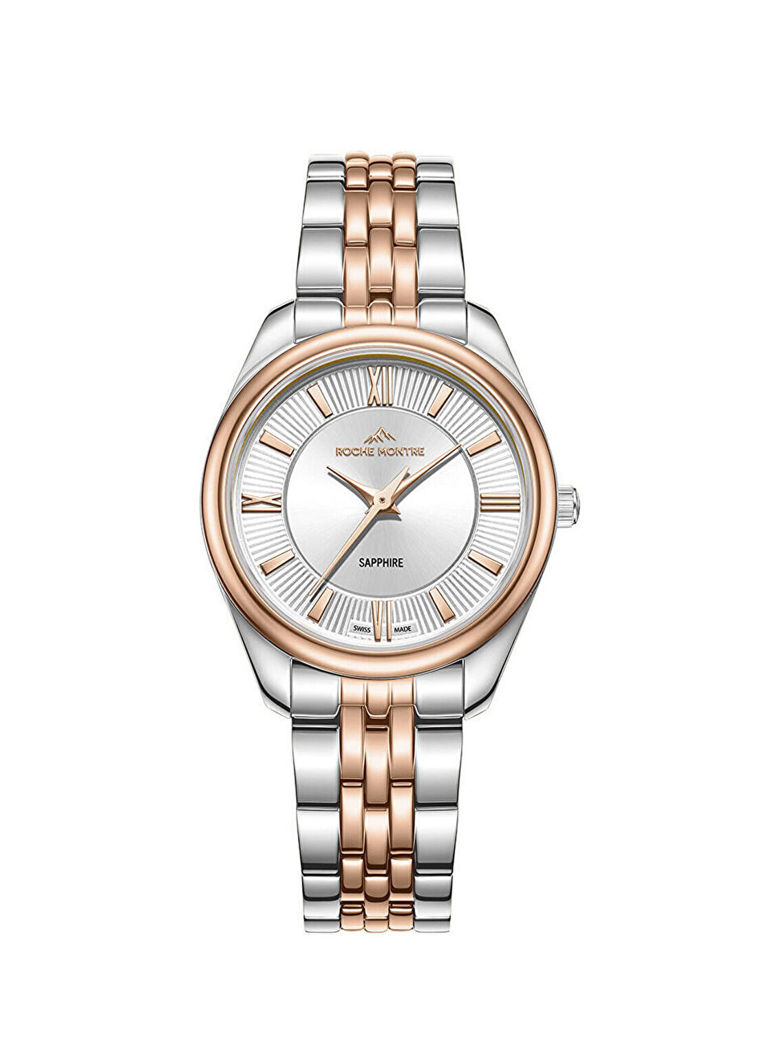 Roche Montre RML7000-03 Metalik Gri Rose Gold Çelik Kadın Kol Saati