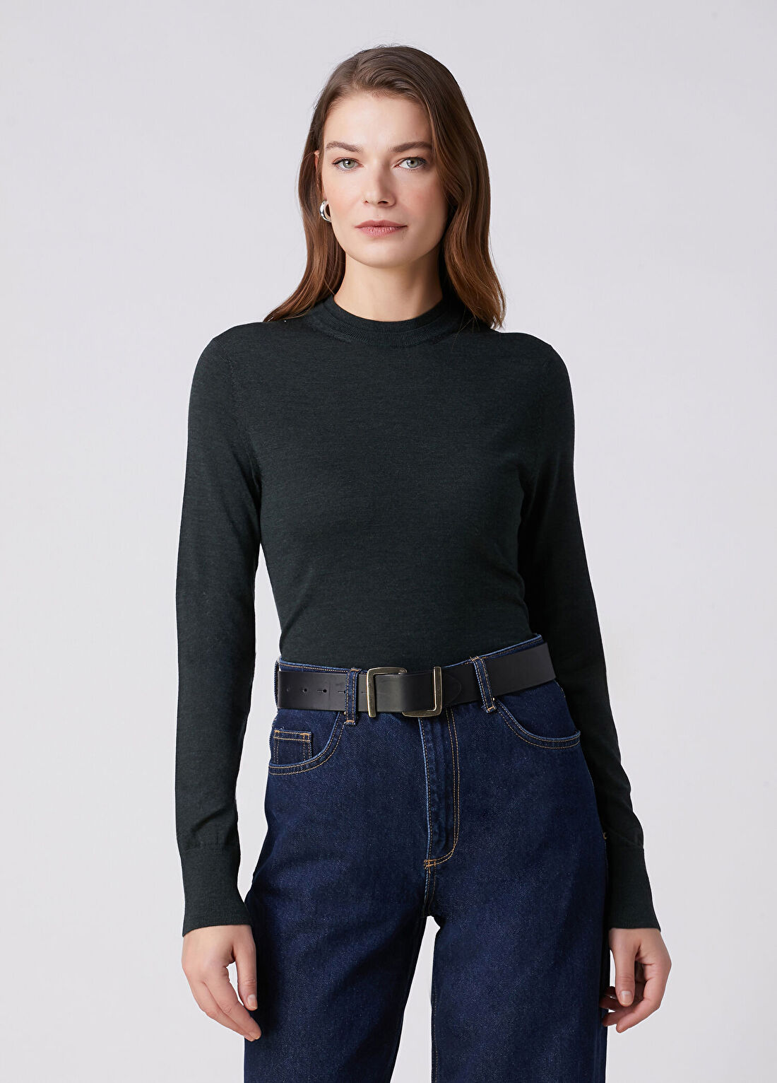 Beymen Collection Nefti Yaka Detaylı Yün Triko
