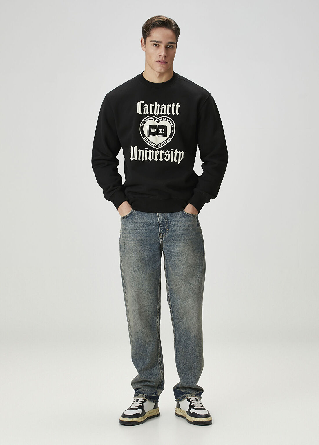 Carhartt WIP Siyah Sweatshirt görsel 2