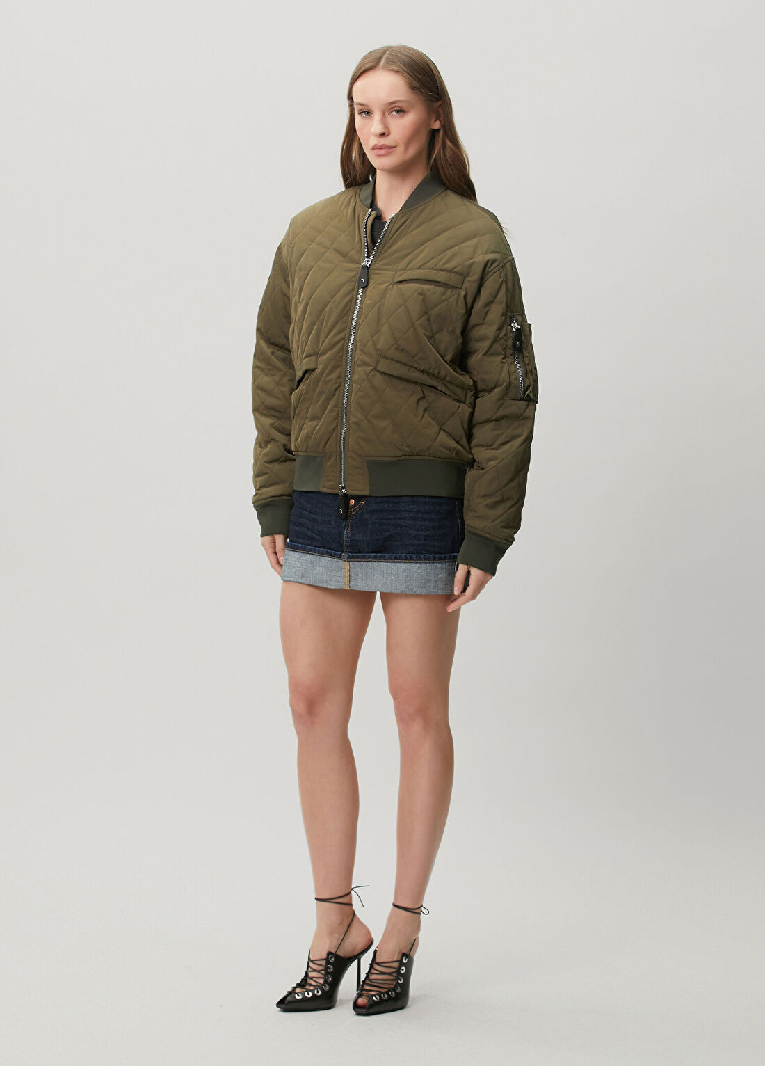Dsquared2 Haki Kapitone Ceket görsel 2