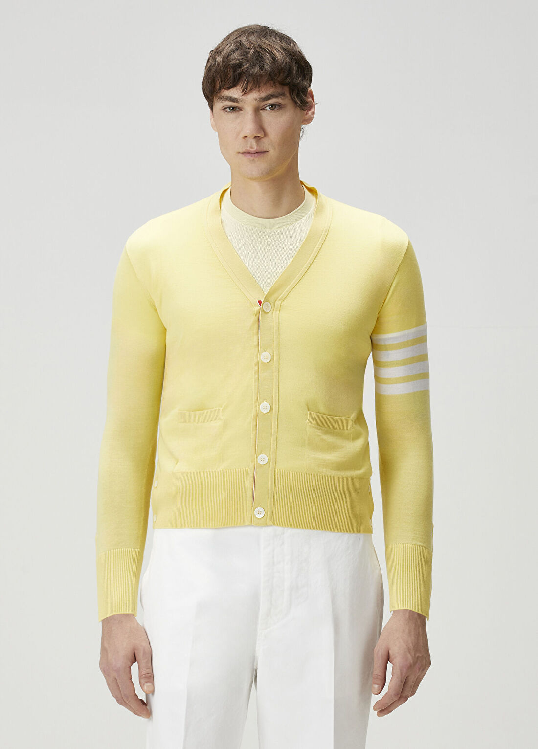 Thom Browne Sarı Yün Triko Hırka