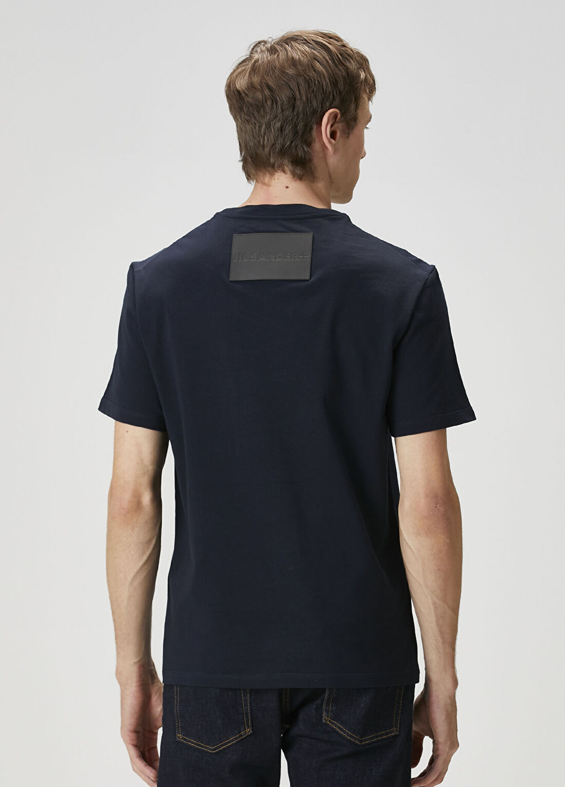 Jil Sander Lacivert Logo Detaylı T-shirt görsel 4