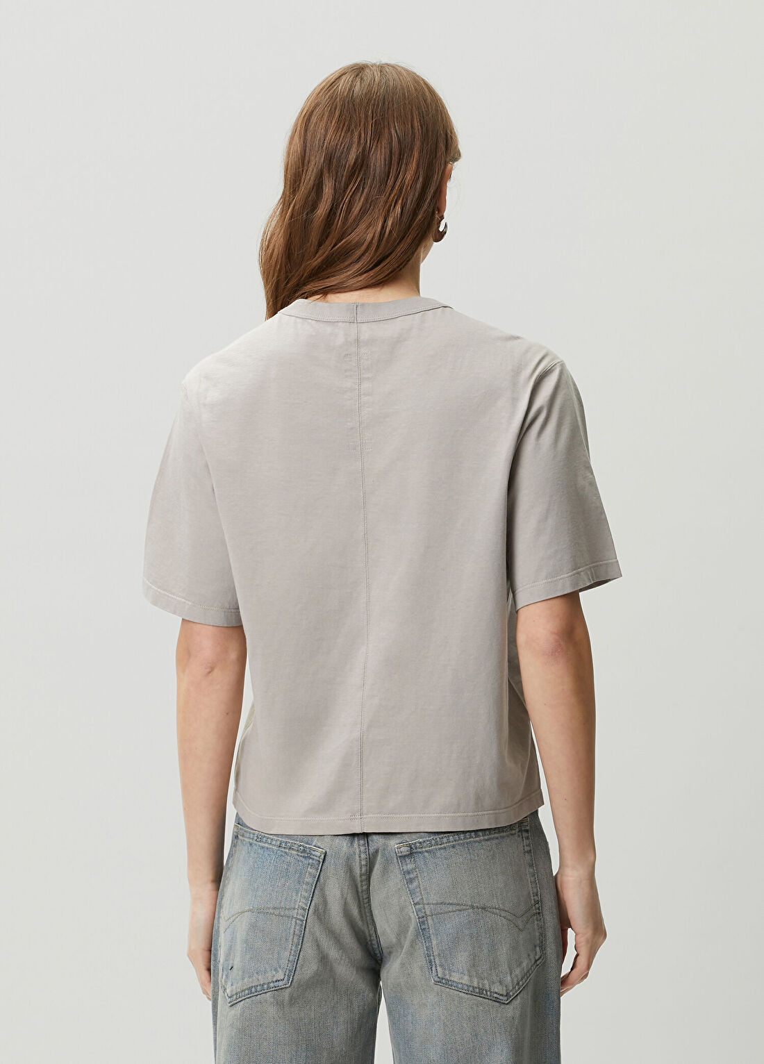 Rick Owens Gri T-shirt görsel 4