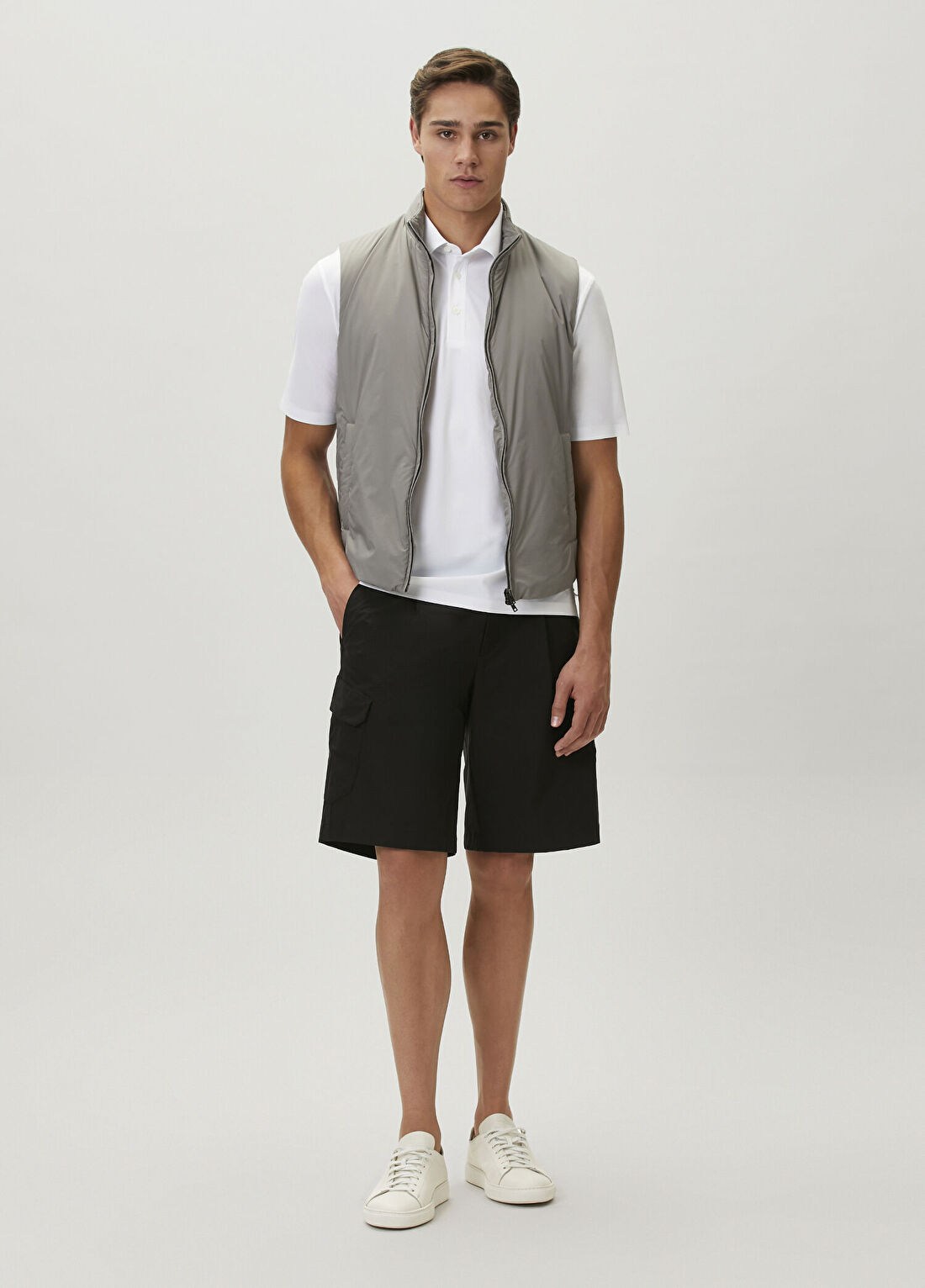 Herno Beyaz Polo T-shirt görsel 2