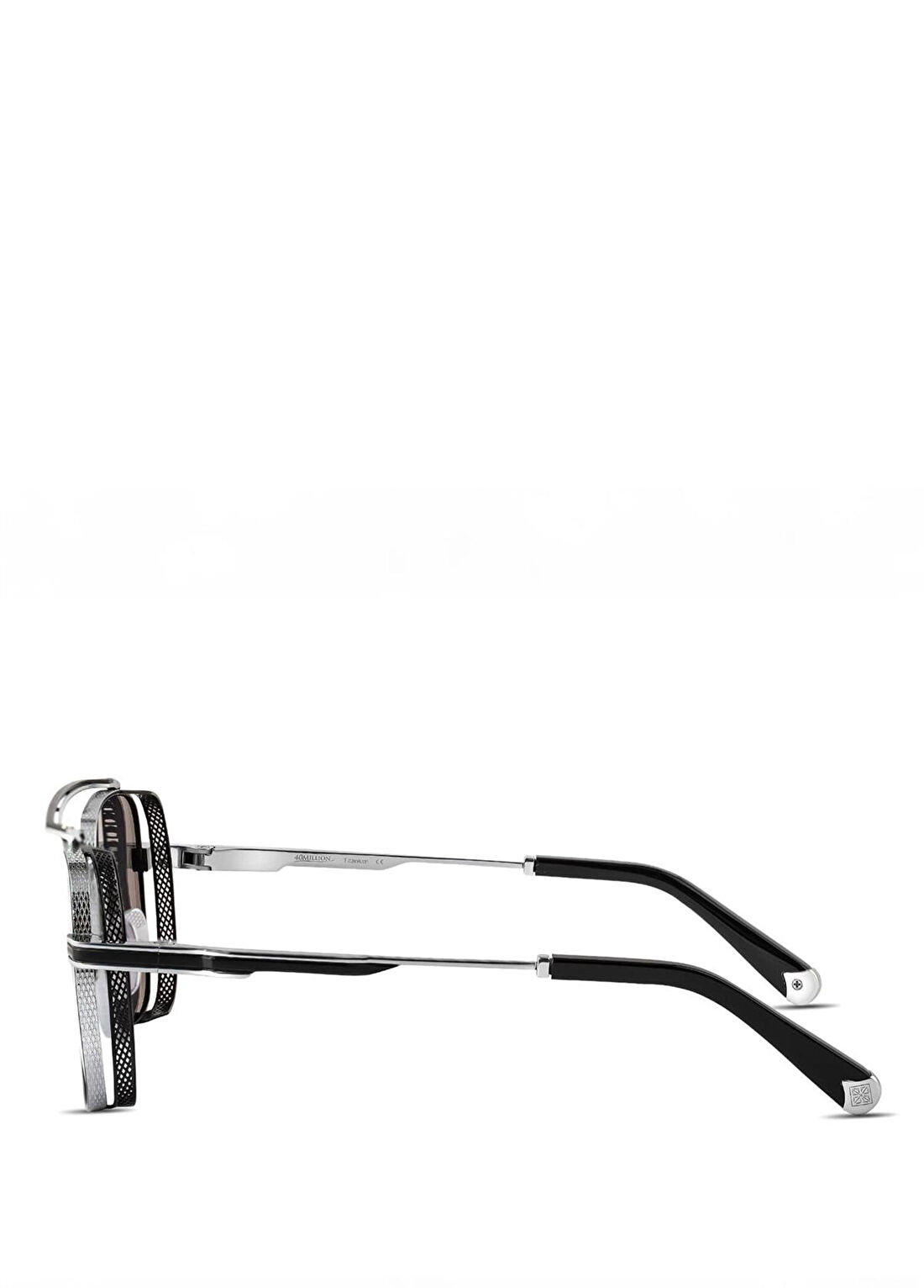 40 Million Eyewear Clan Two Sil 610 Gümüş Titanyum Erkek Güneş Gözlüğü görsel 3