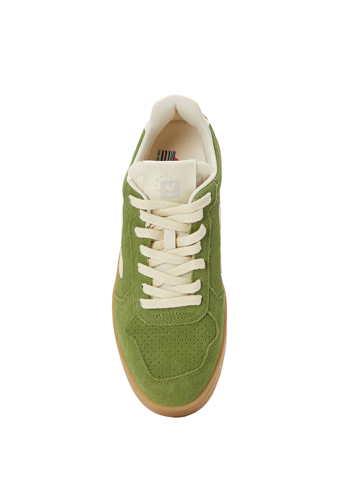 Veja V-82 Yeşil Kadın Süet Sneaker görsel 4