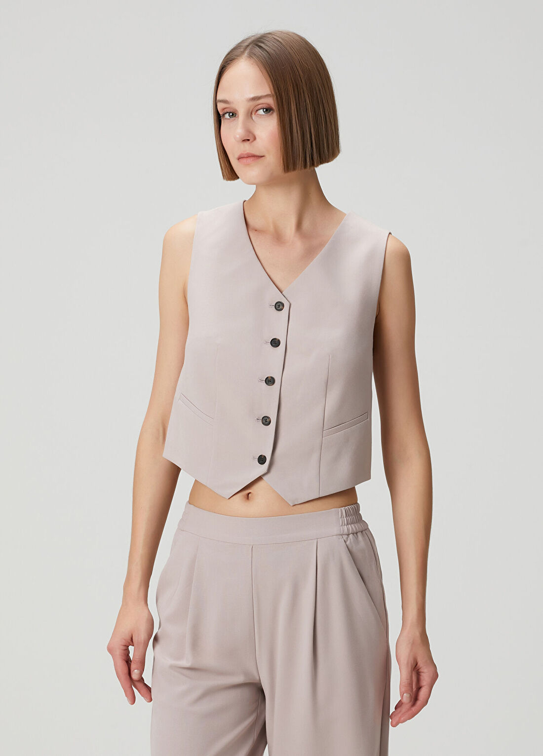 AllSaints Aleida Lila Yelek görsel 3