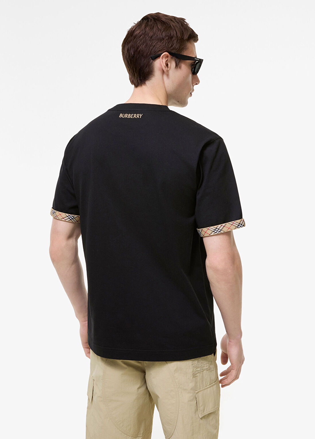 Burberry Siyah Kısa Kollu Erkek T-Shirt görsel 2