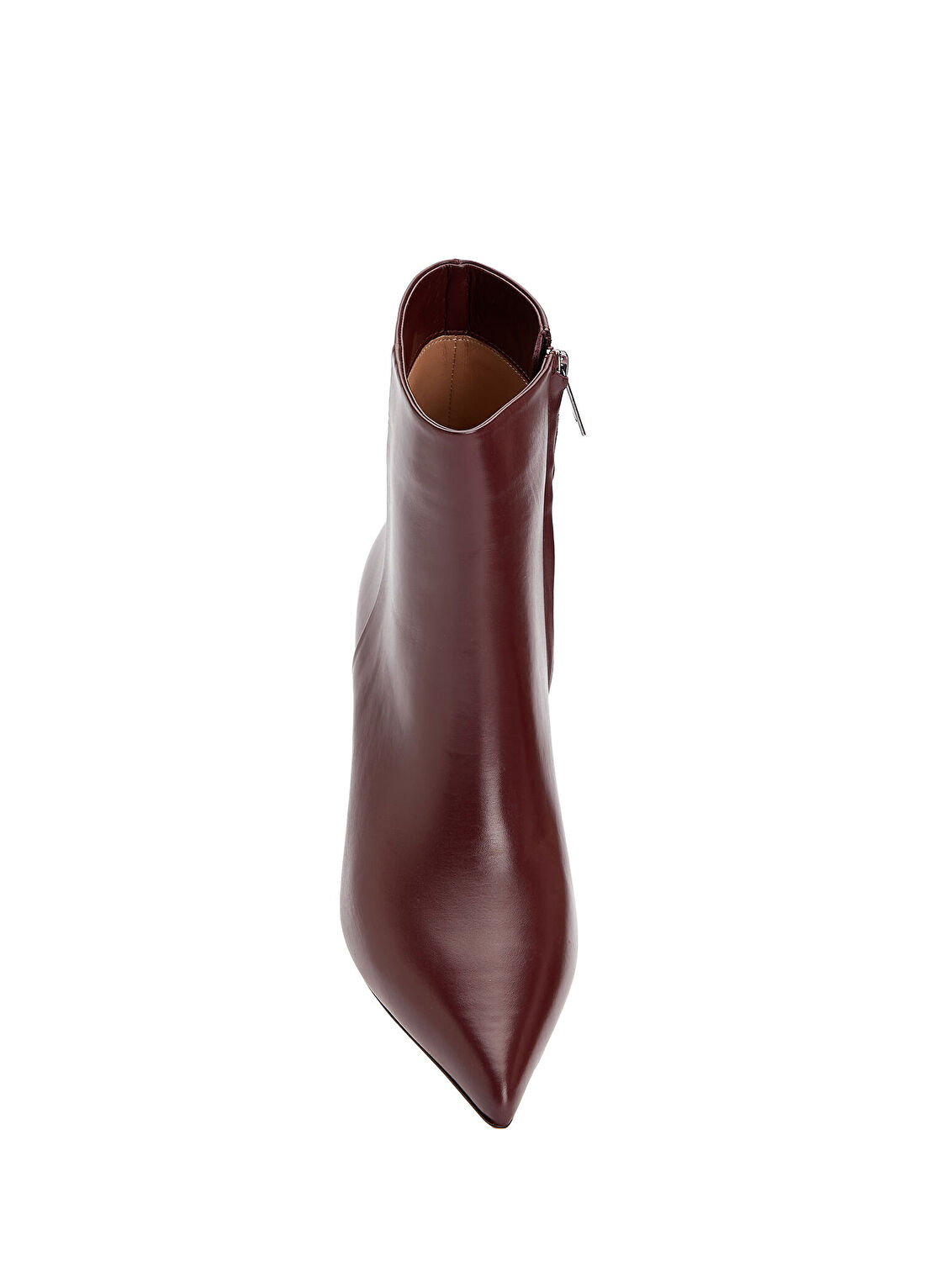 Beymen Club Bordo Kitten Heel Kadın Deri Bot görsel 4