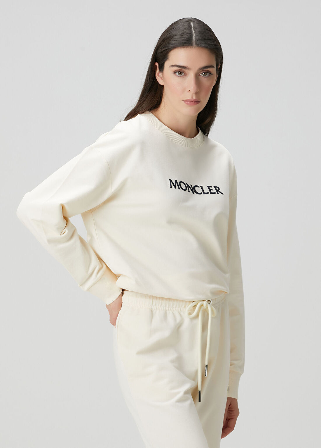 Moncler Kırık Beyaz Sweatshirt