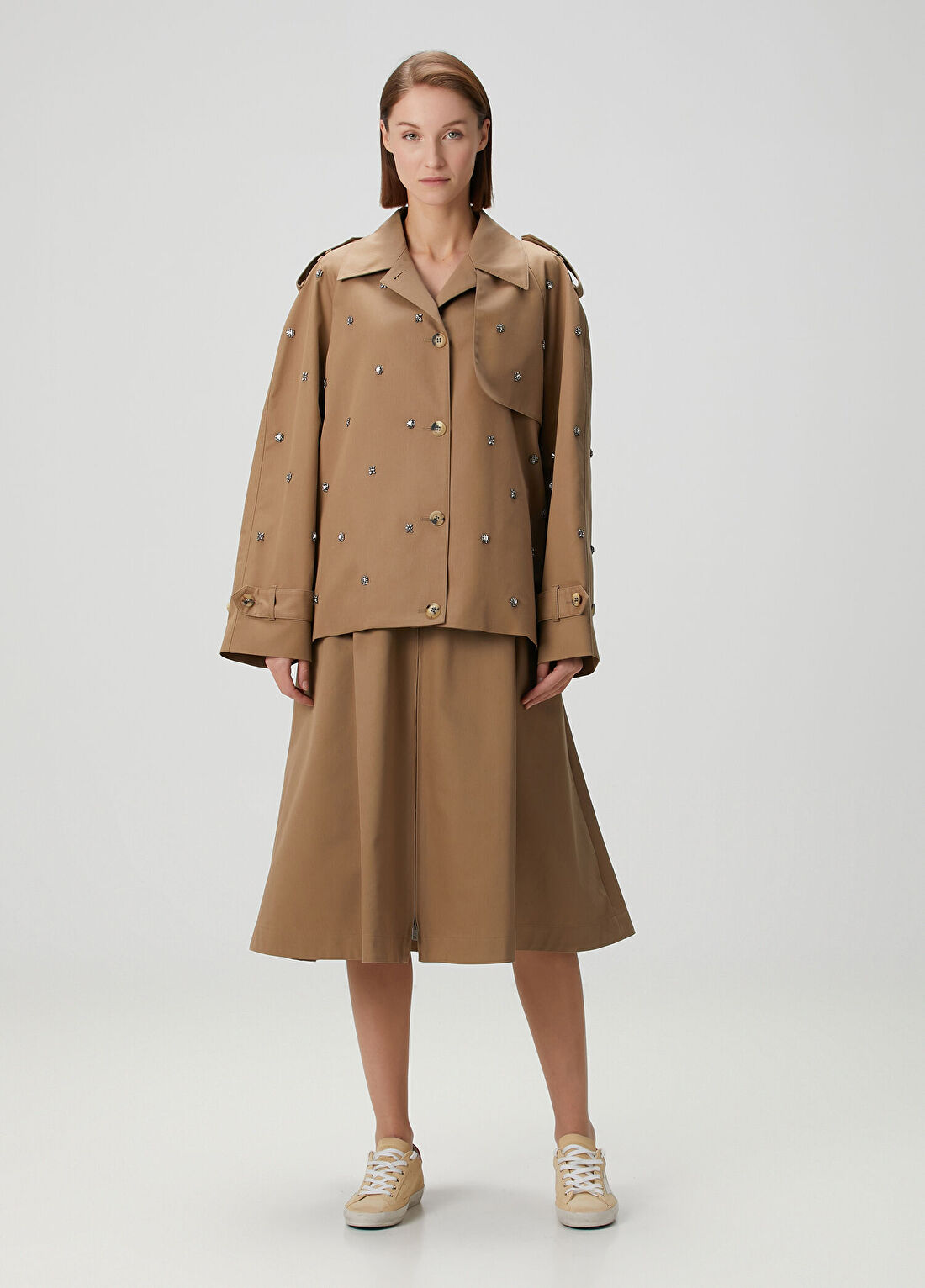 Golden Goose Camel Midi Etek