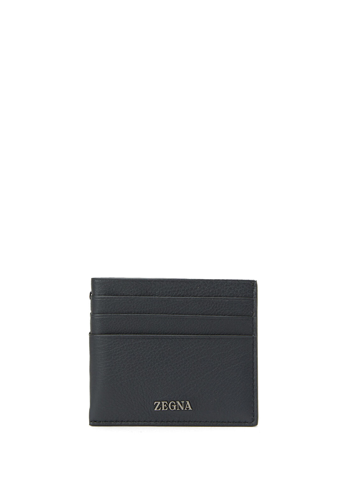 Zegna Lacivert Erkek Deri Kartlık