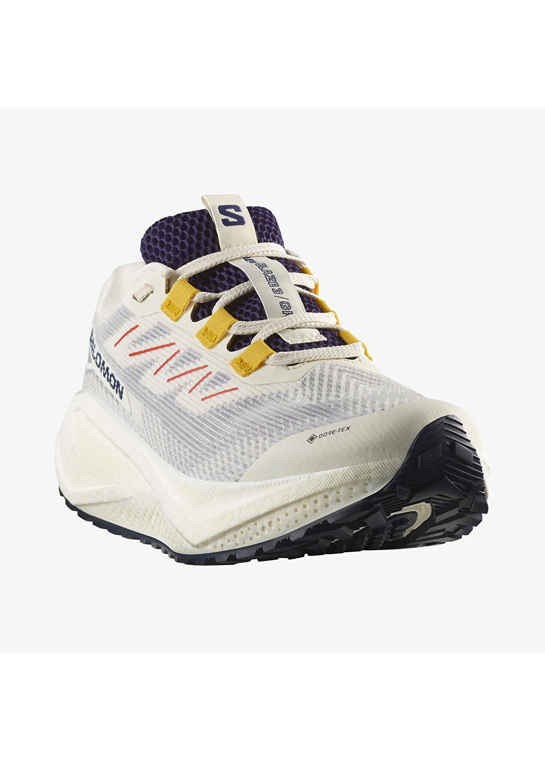 Salomon Aero Blaze 3 GRVL GORE-TEX Krem Kadın Koşu Ayakkabısı görsel 4
