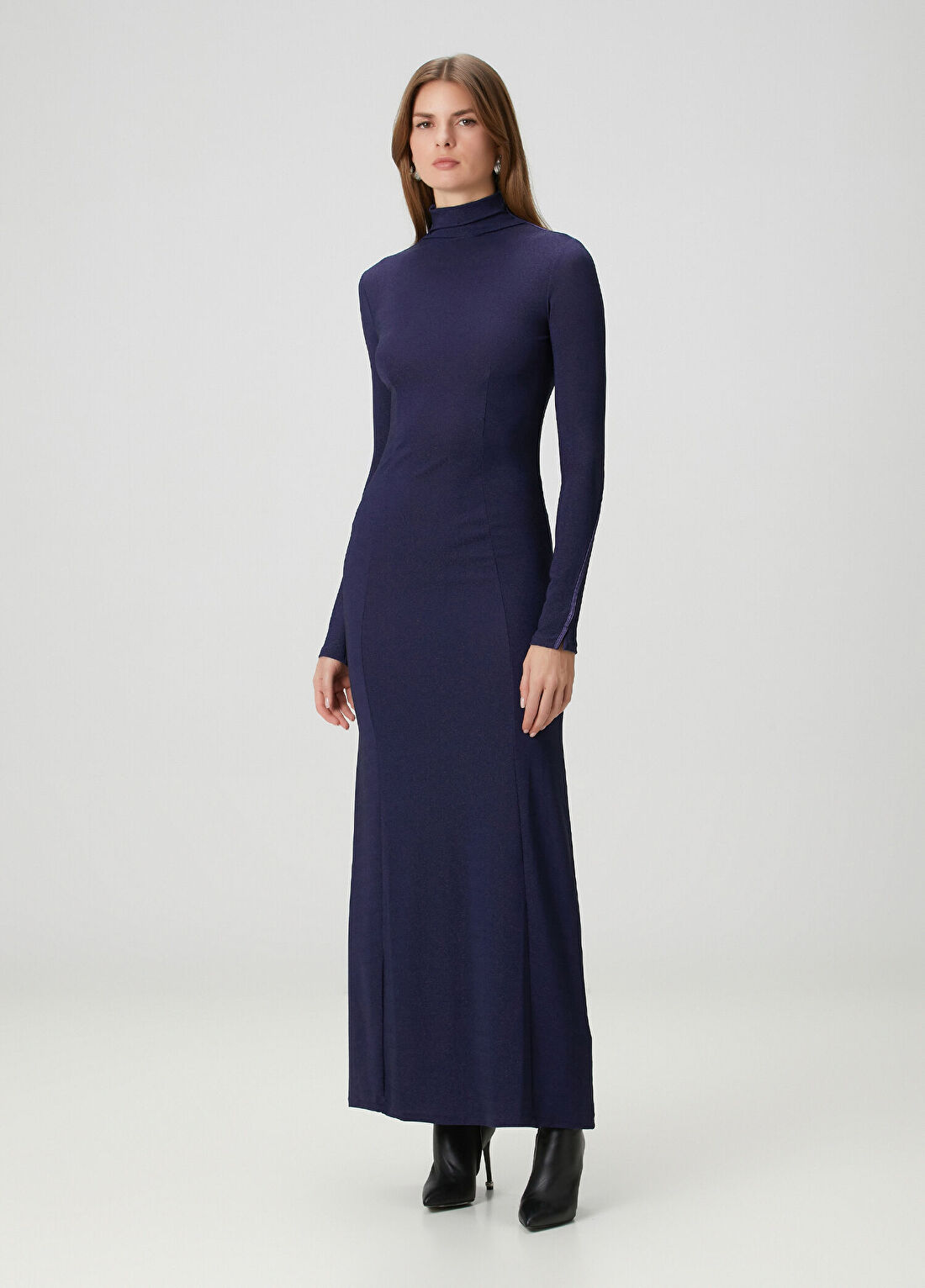 Rag&Bone Elsa Lacivert Maksi Elbise