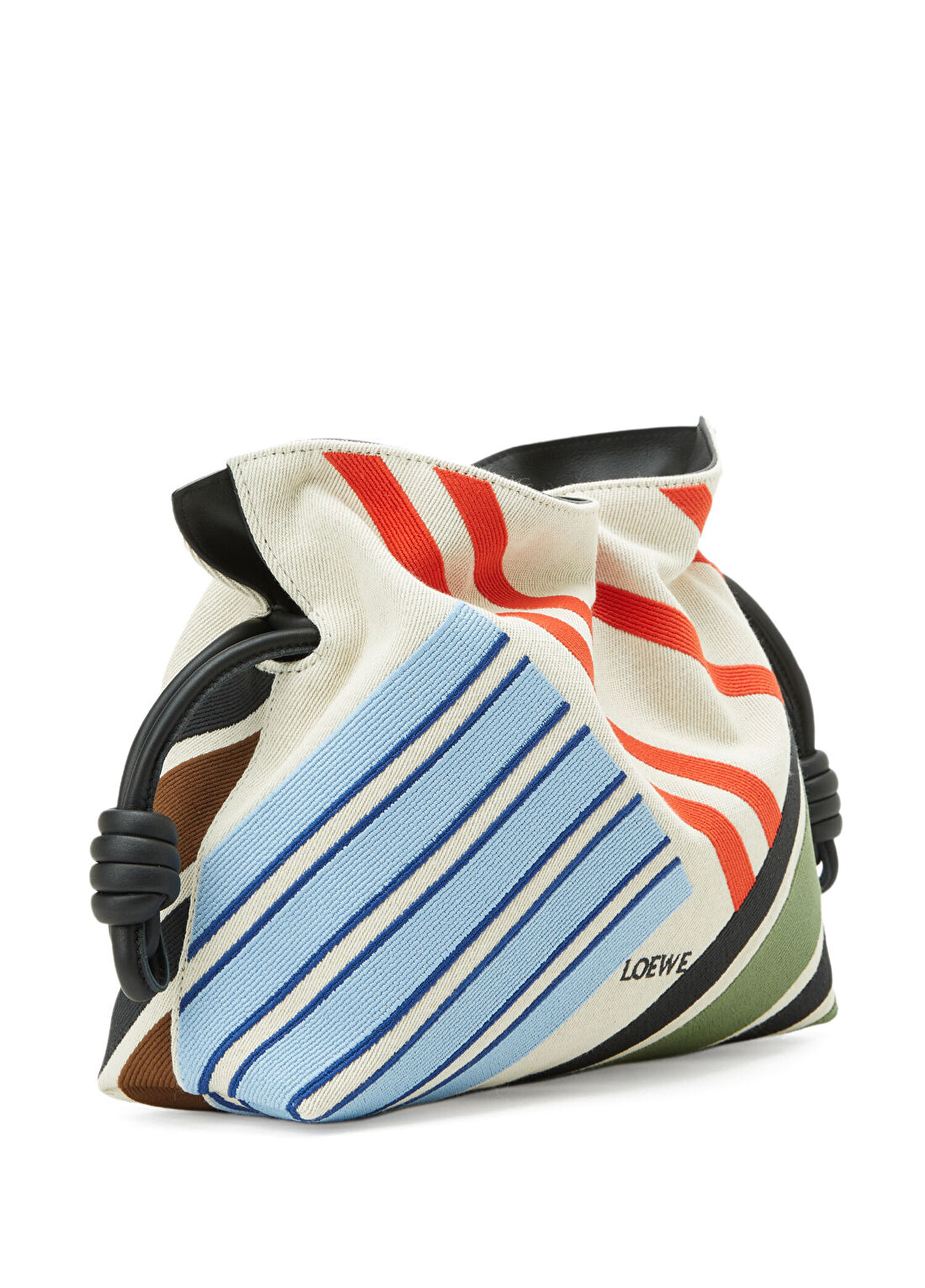 Loewe Flamenco Medium Çizgili Kadın Çanta görsel 2