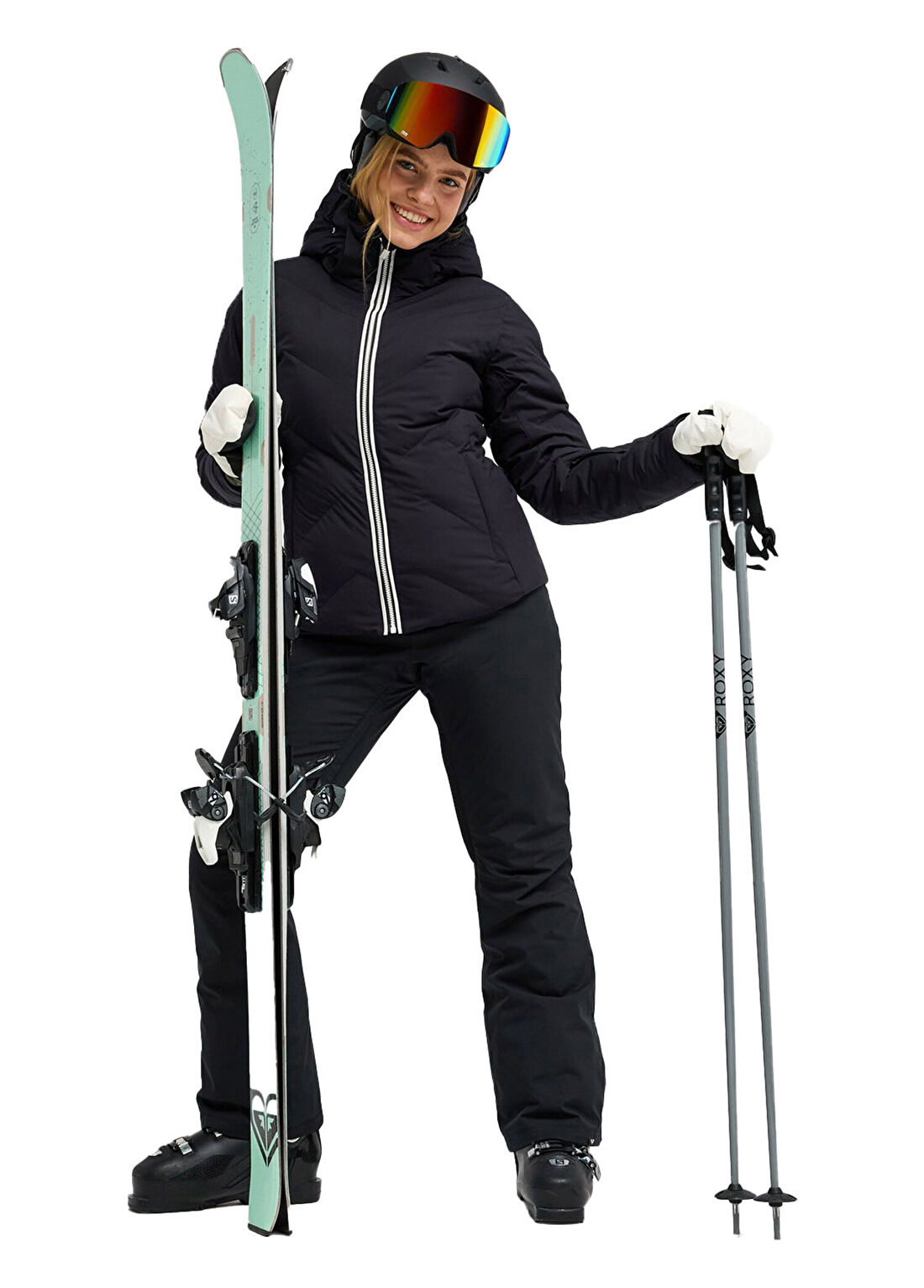 Roxy Snowdrift Siyah Kadın Snowboard Montu görsel 2