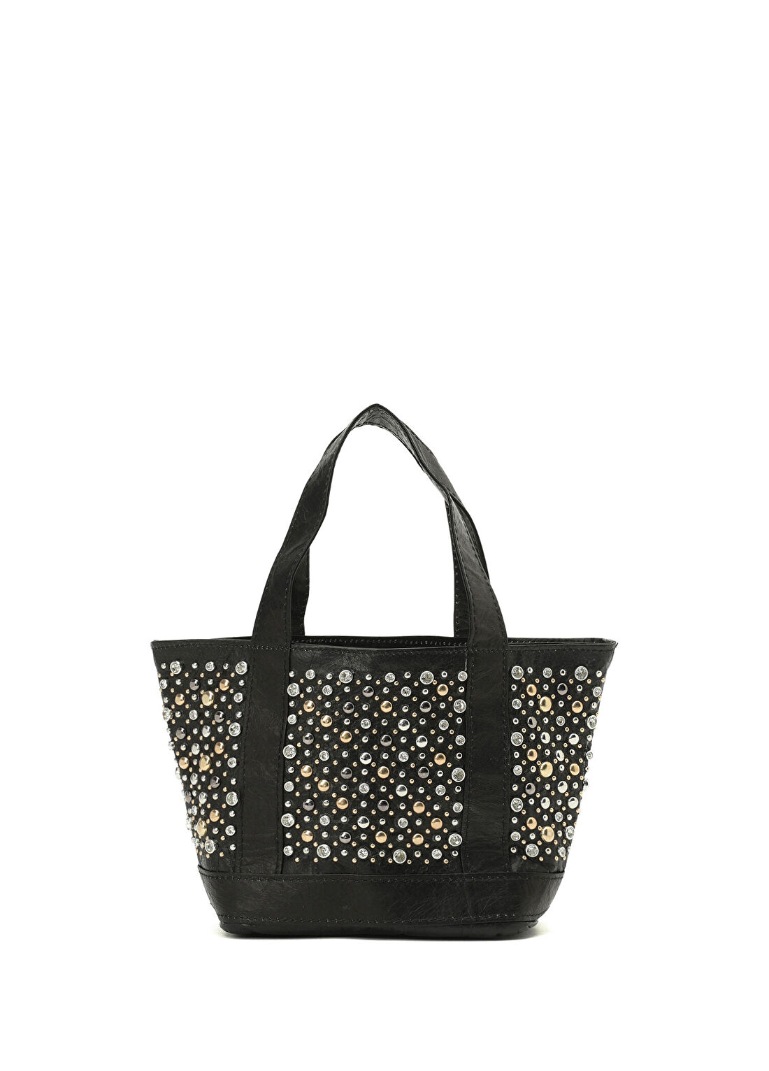 Mehry Mu Micro Cosima Disco Tote Siyah Kadın Deri Çanta görsel 4