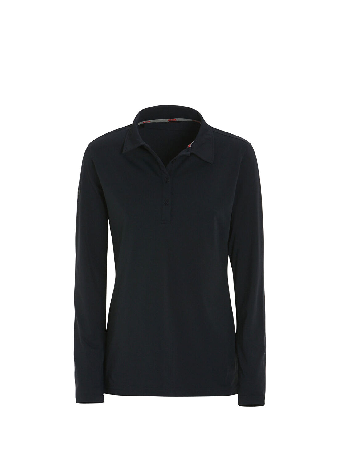 Slam Ws Tech Pique Polo Ls Lacivert Polo Yaka Uzun Kollu Kadın Spor T-shirt