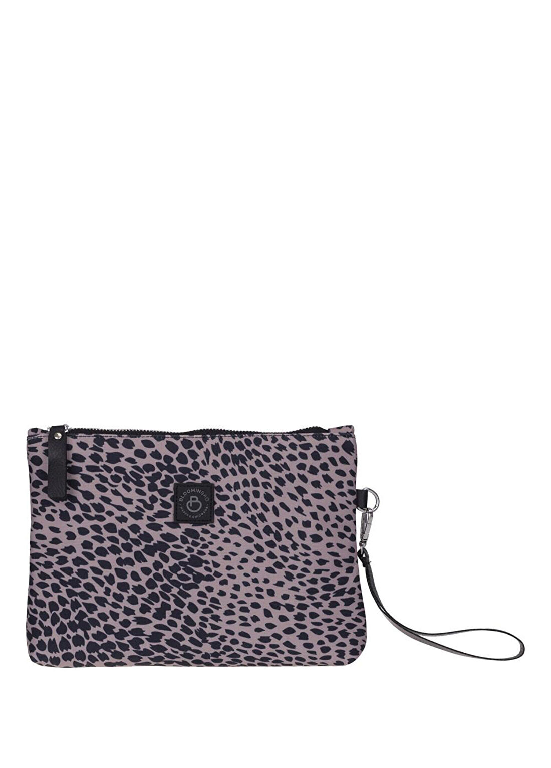 Bloominbag Leopard Cita Noir Kadın El Portföyü görsel 2