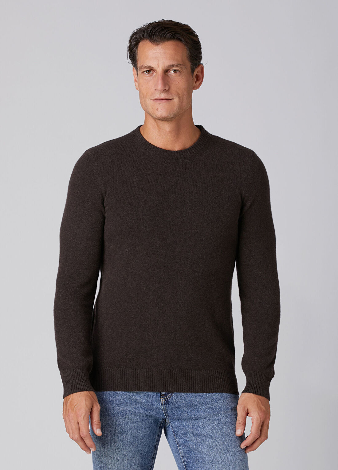Beymen Collection Koyu Kahverengi Kaşmir Triko