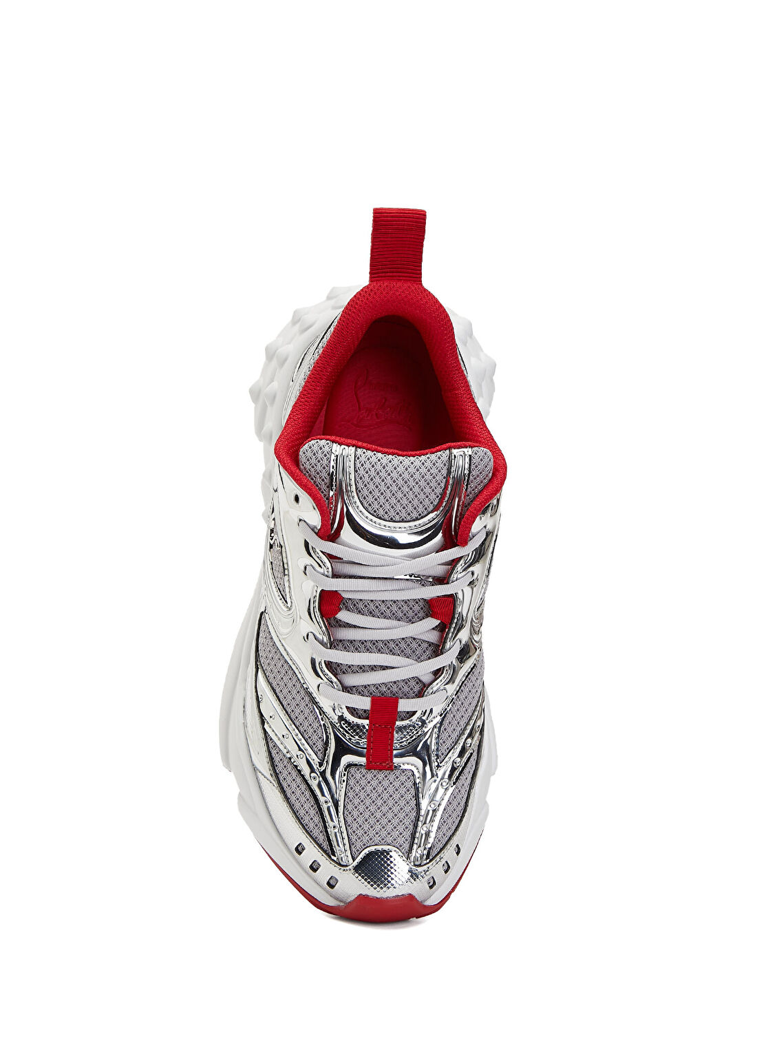 Christian Louboutin Beyaz Gri Kadın Sneaker görsel 4