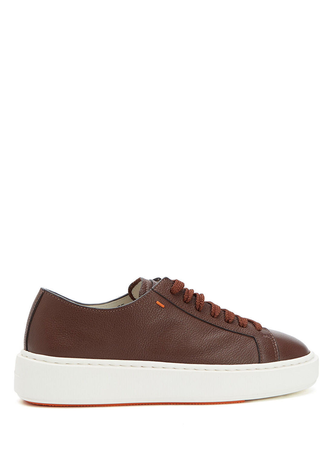 Santoni Clean Icon Koyu Kahverengi Kadın Deri Sneaker