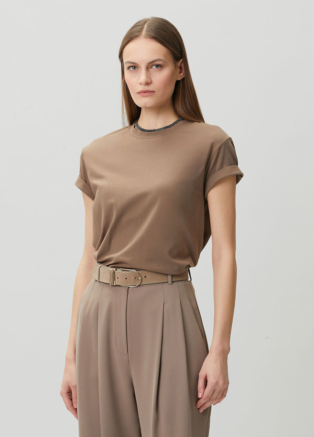 Brunello Cucinelli Kahverengi T-shirt