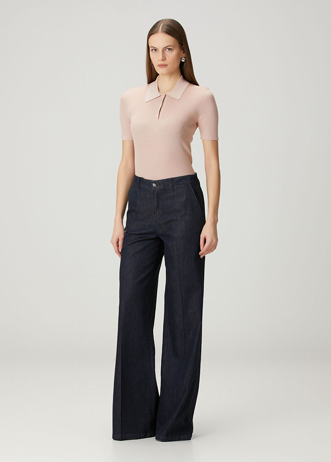 Fendi Pudra Yün Polo Triko görsel 2